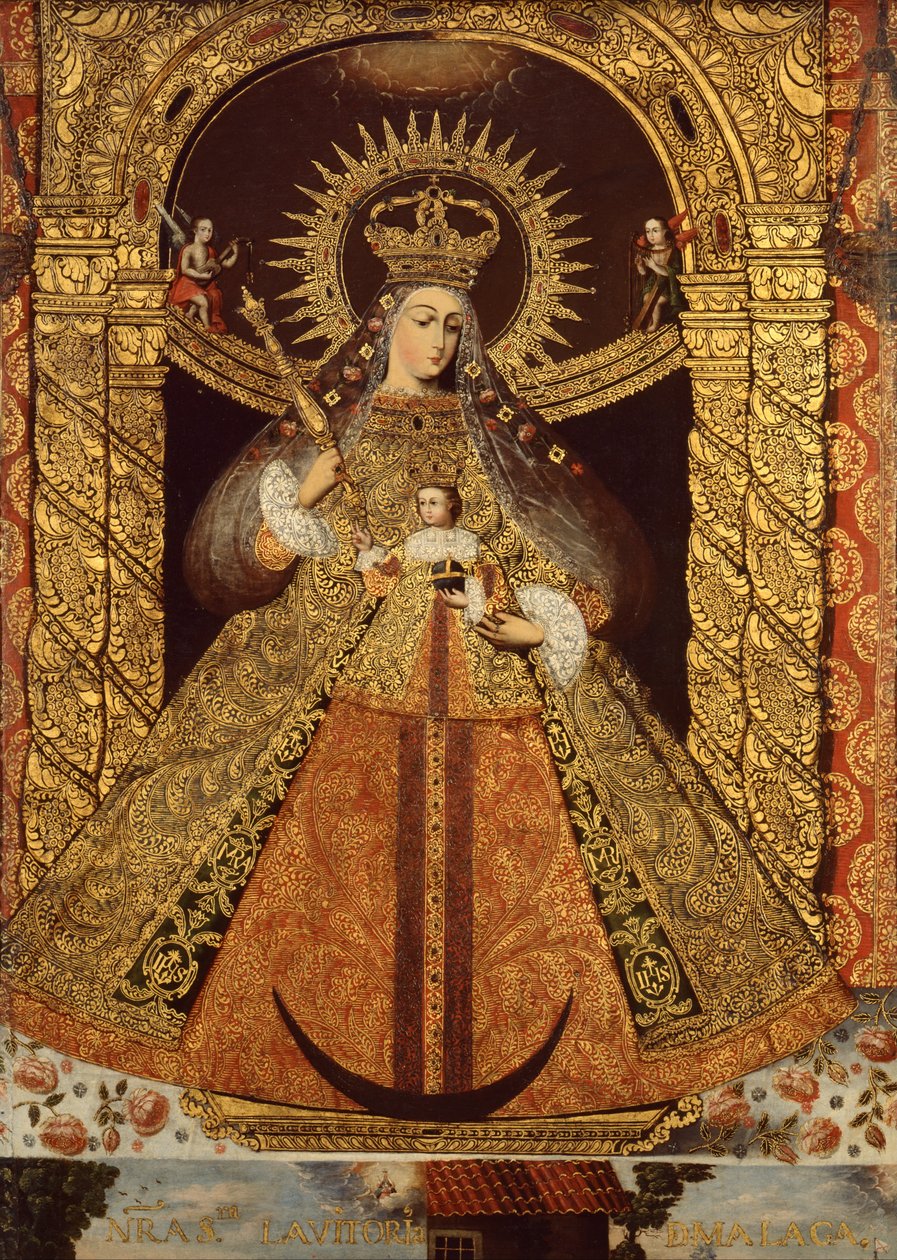 Virgin of the Victory of Malaga by Bolivian School