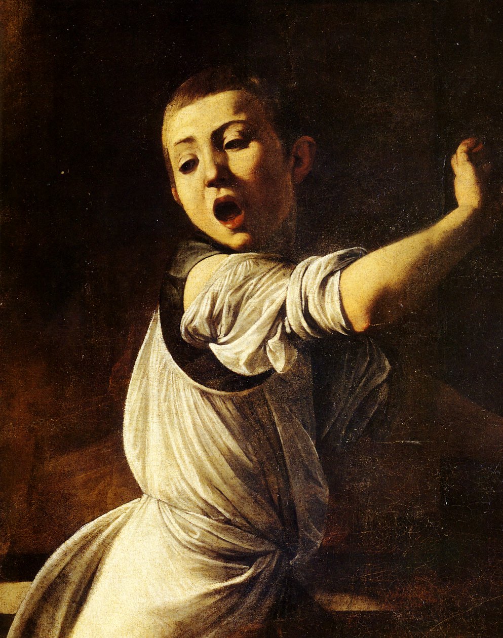 Martyrdom of St. Matthew (detail) by Michelangelo Merisi Caravaggio