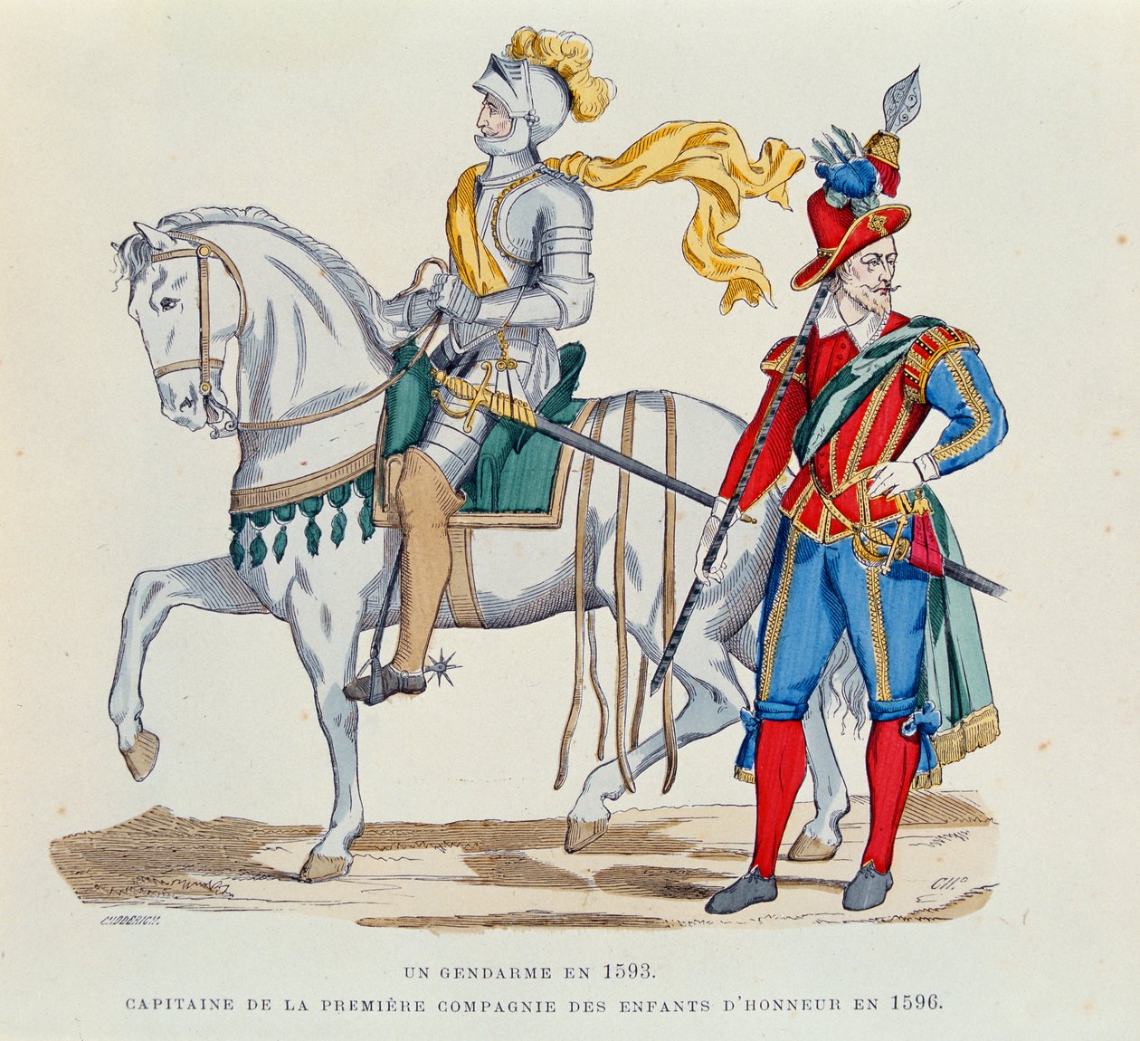 A Gendarme in 1593 and a Captain of the First Company of the 