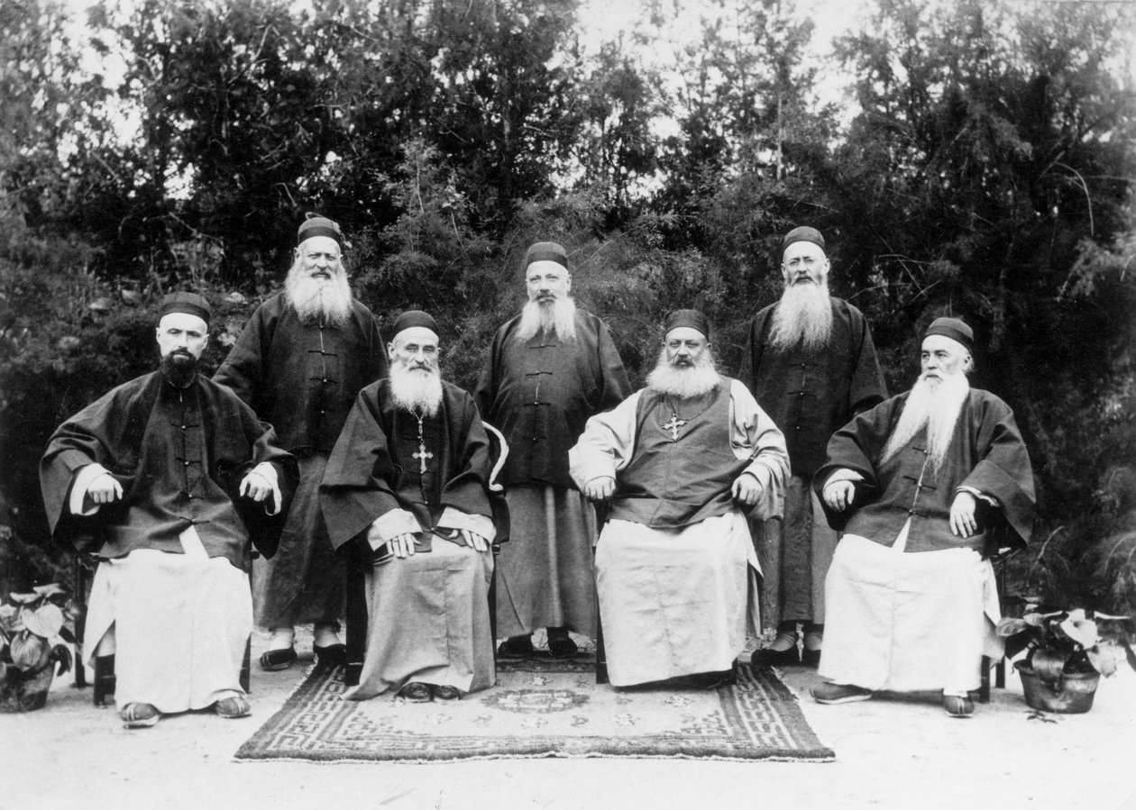 Jesuits from a mission in China by French Photographer