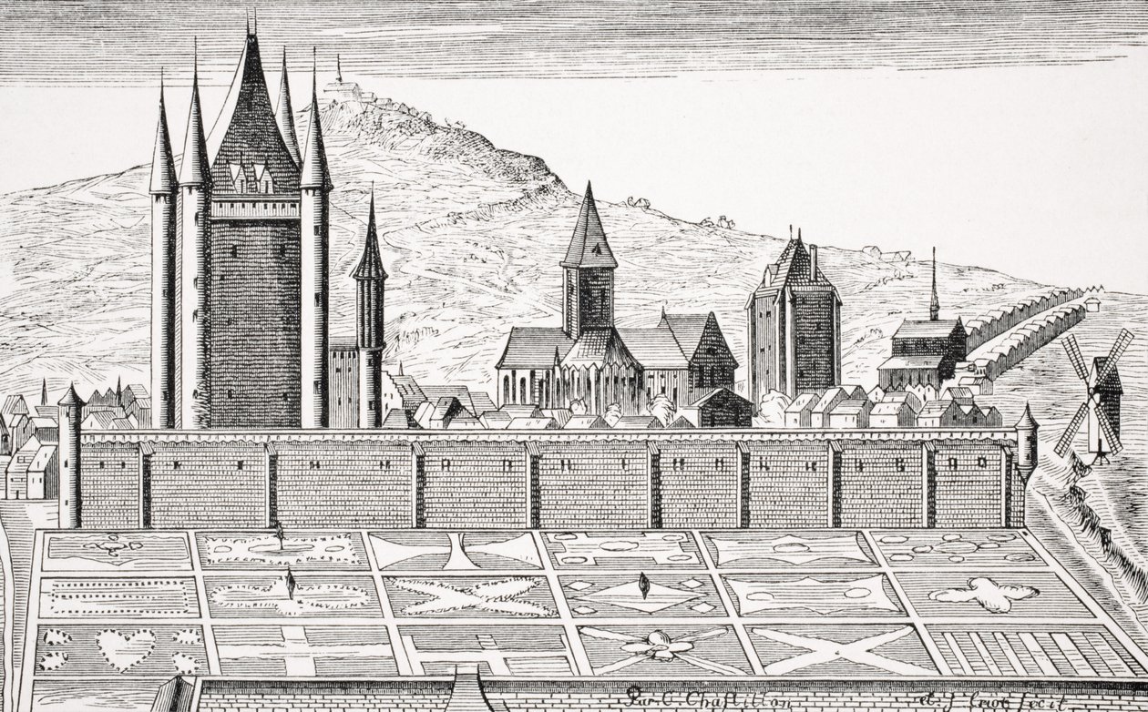 The Tower of the Temple in Paris, after an Engraving of the 