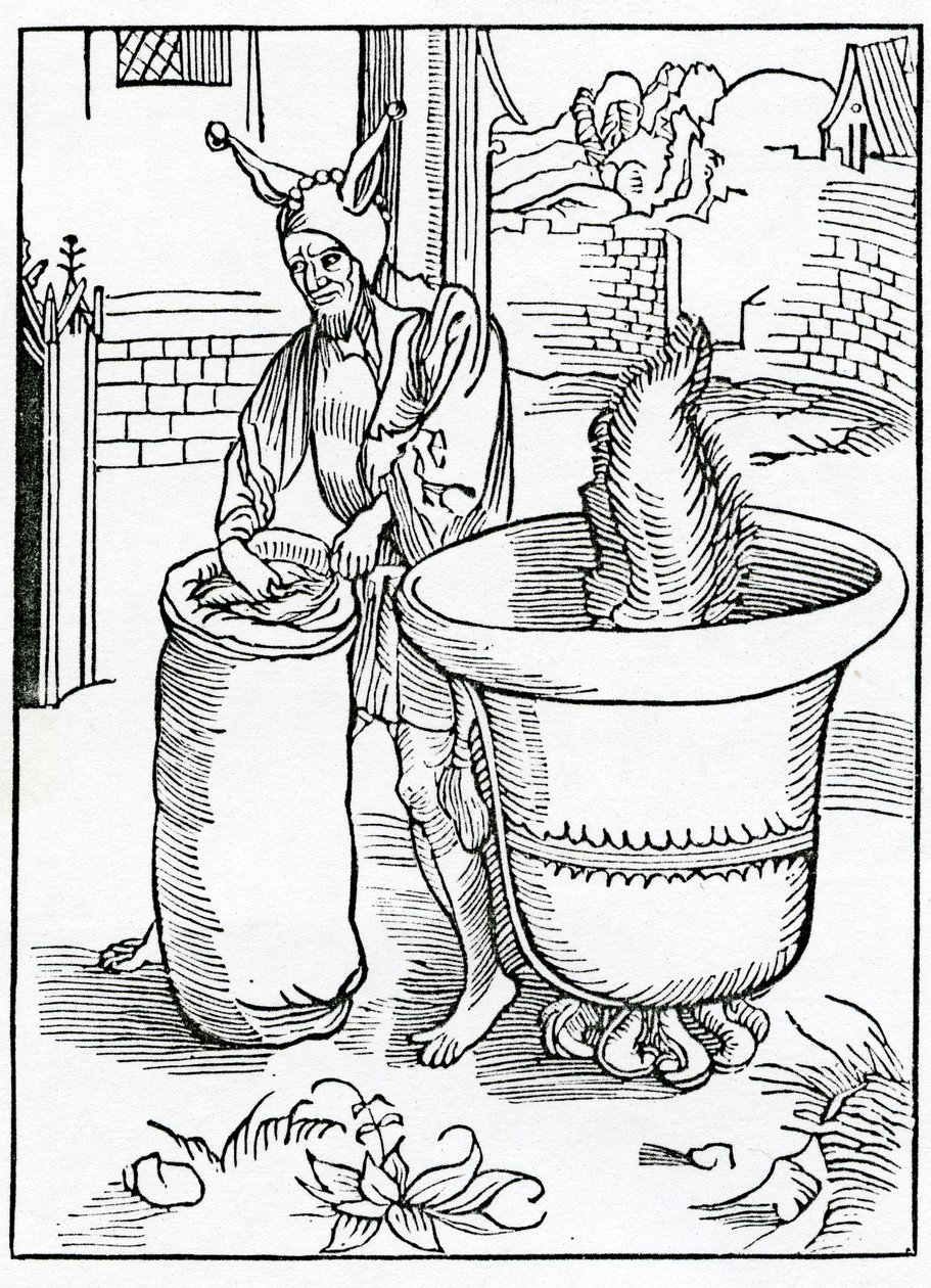 Of them that forceth or careth for the backbiting of lewd people, illustration from Alexander Barclay