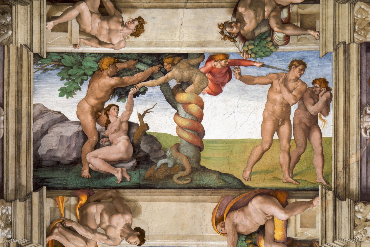 Expulsion from Paradise by Michelangelo Buonarroti