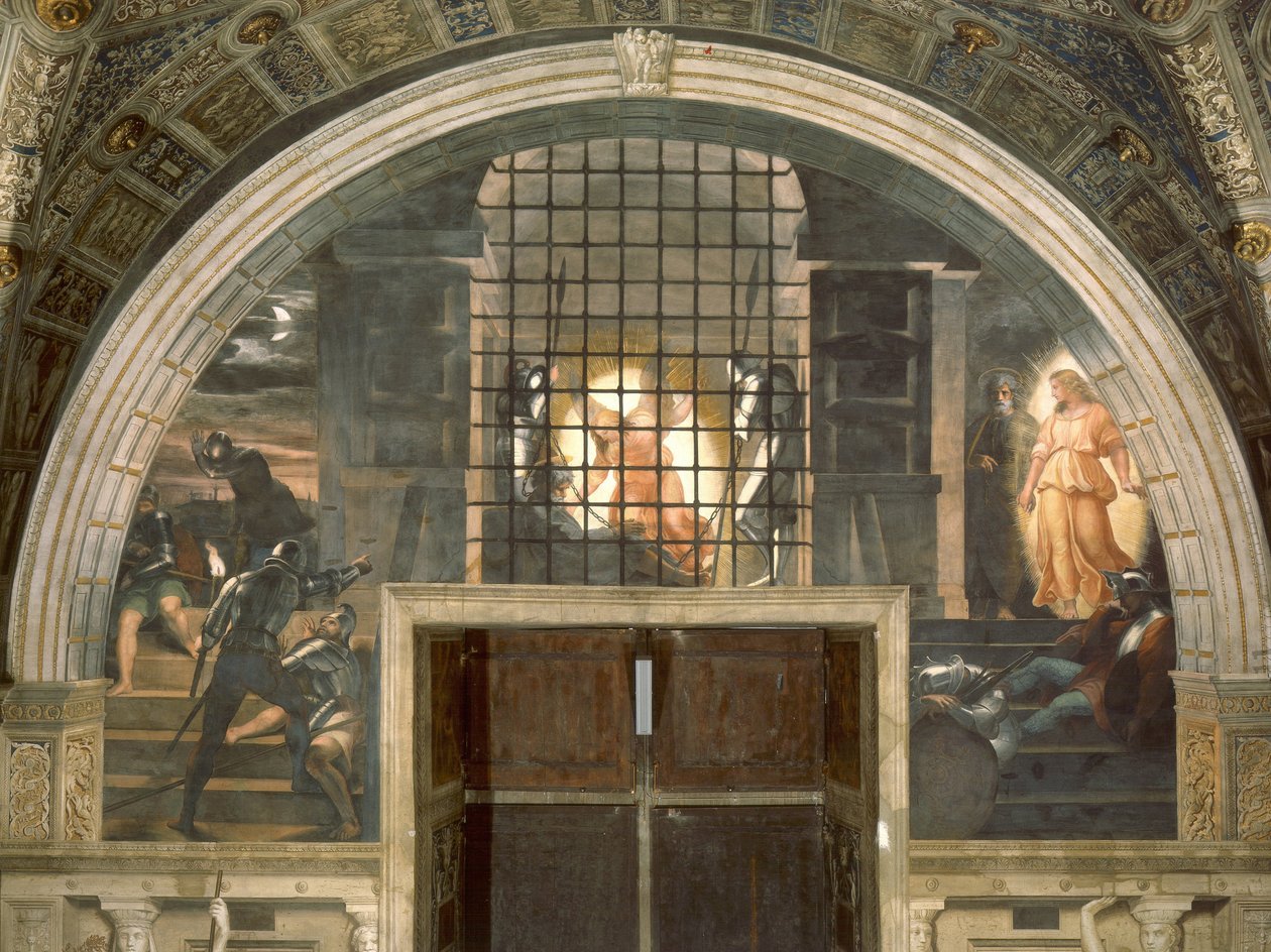 Liberation of Saint Peter by Raffaello Sanzio Raphael
