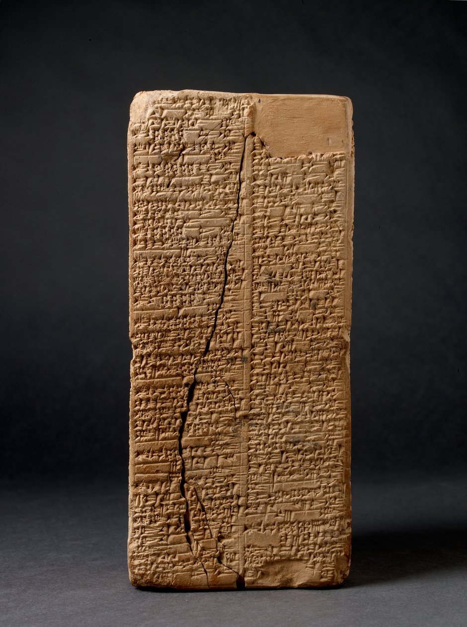 Baked Clay Prism („Weld-Blundell Prism“) with the Sumerian King List ...
