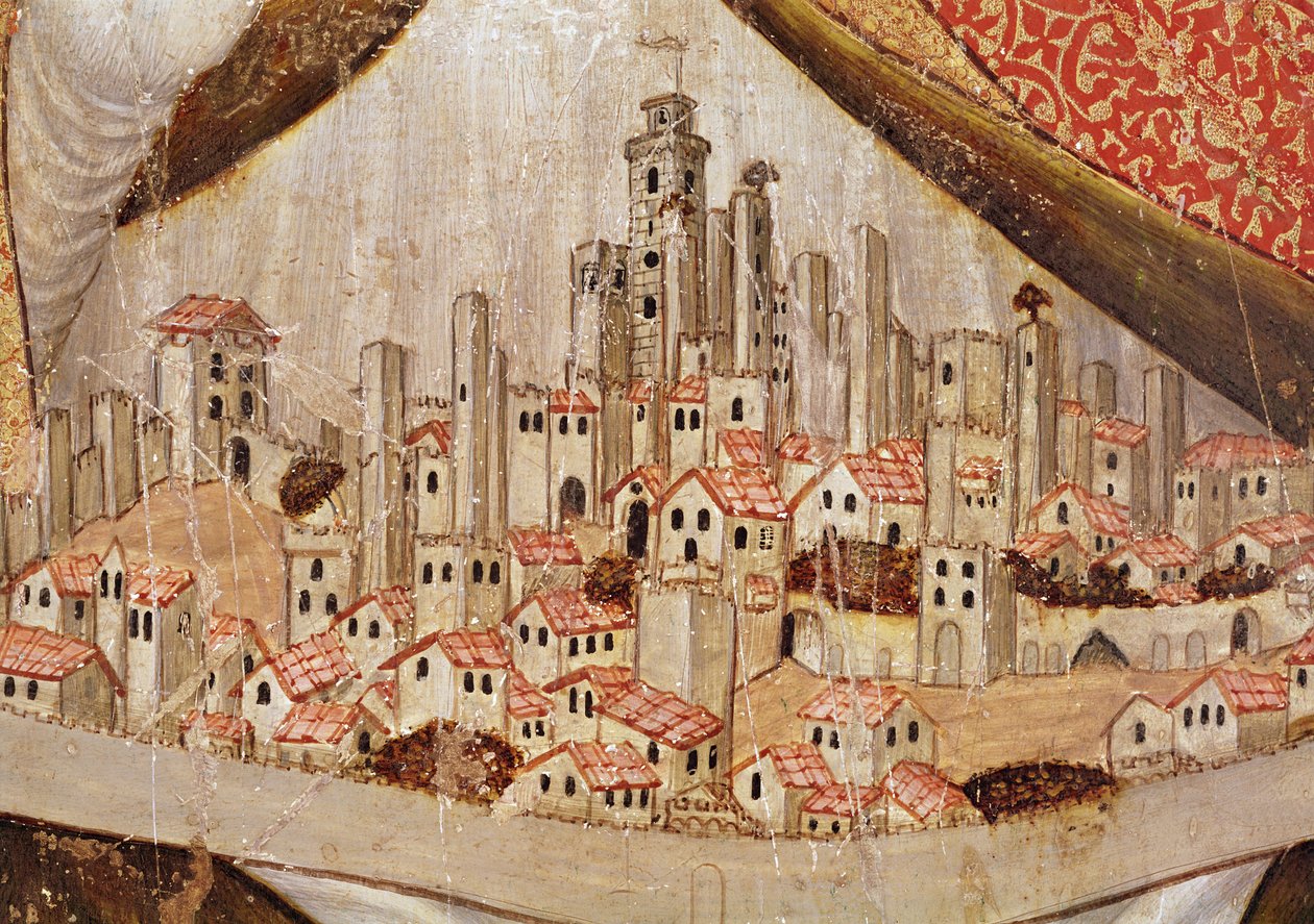 San Gimignano (detail) by Taddeo di Bartolo