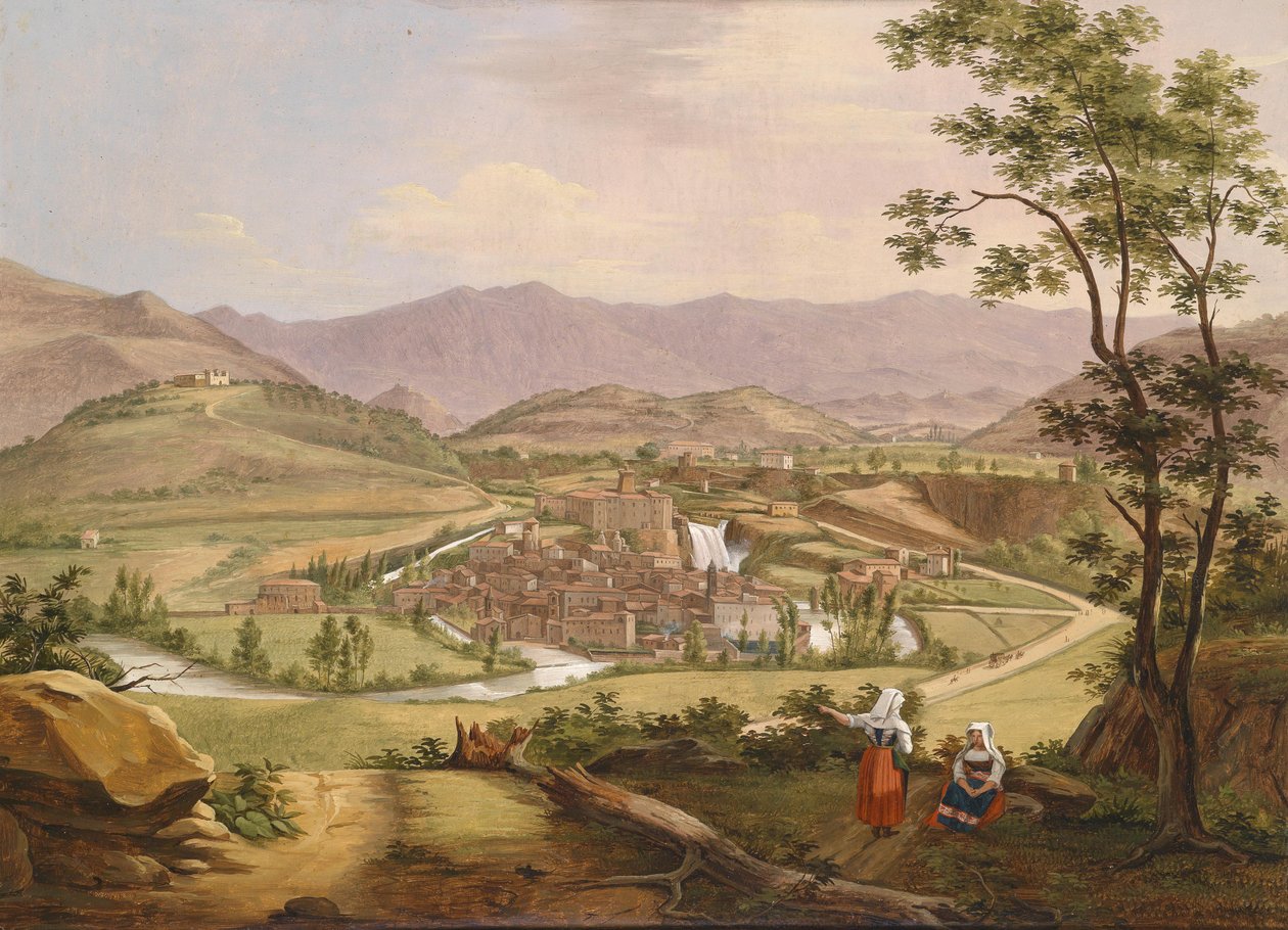 View of the Liris Falls near Isola di Sora by Unknown