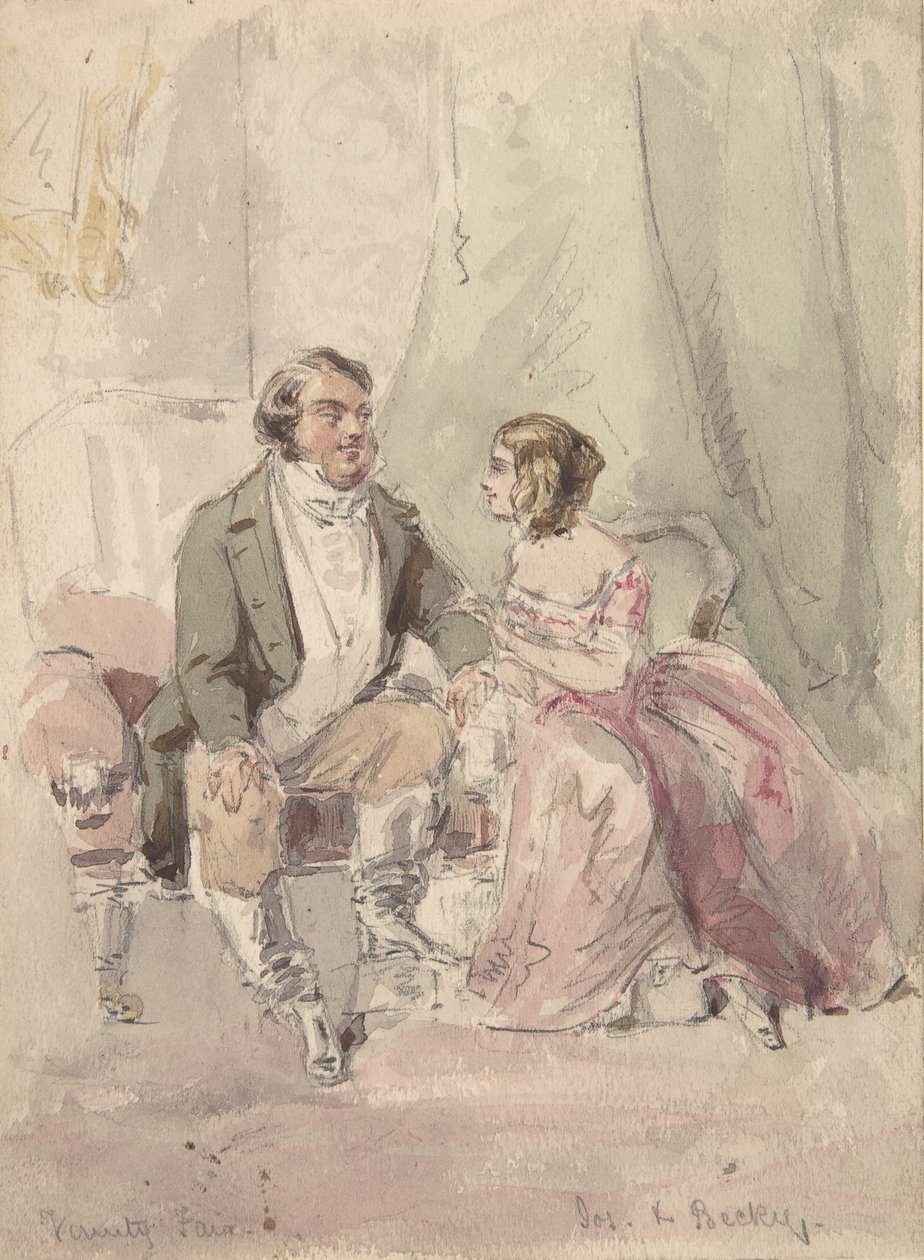 Scene from Vanity Fair: Jos and Becky by Jerry Barret