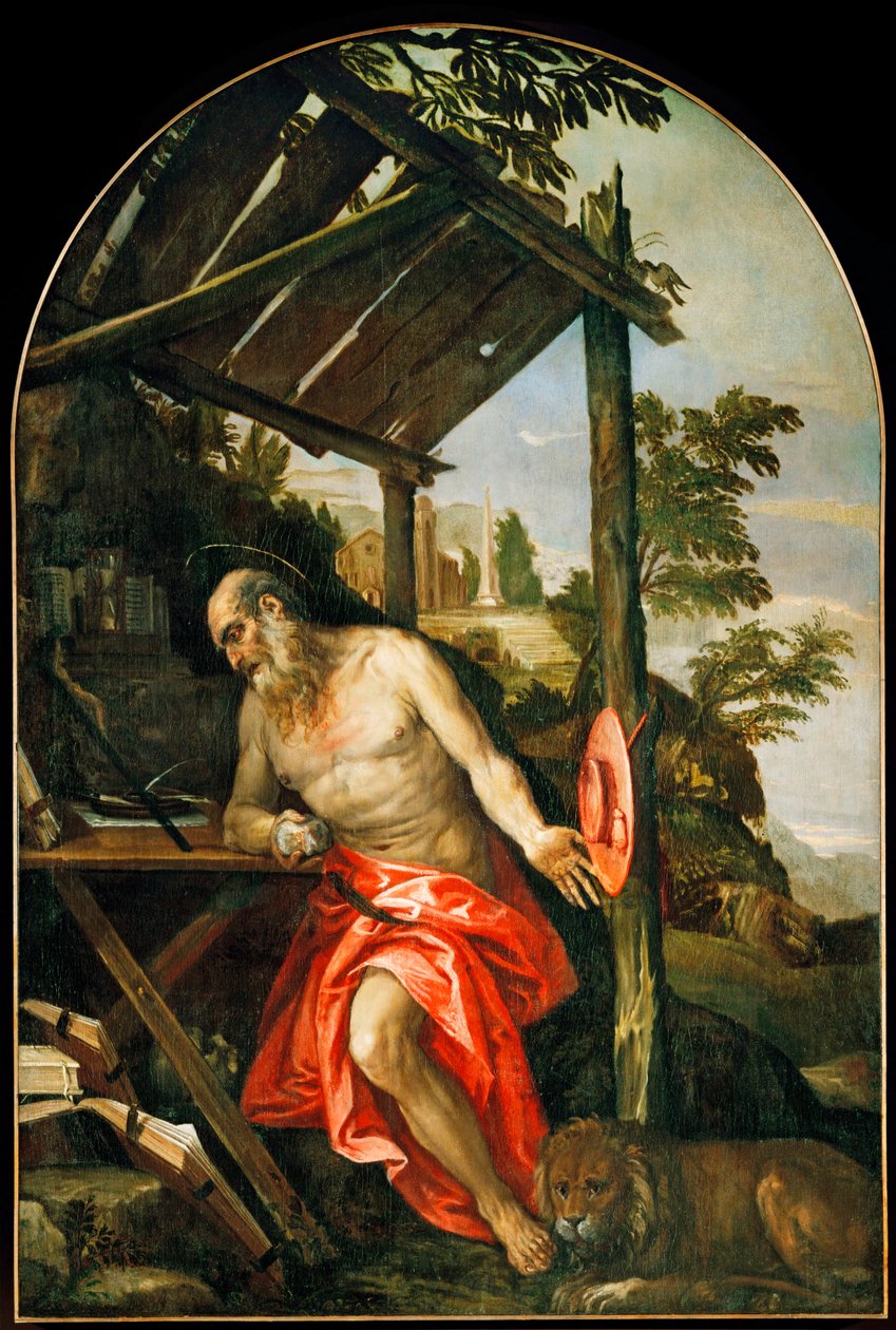 Saint Jerome Penitent by (1528-88) Veronese