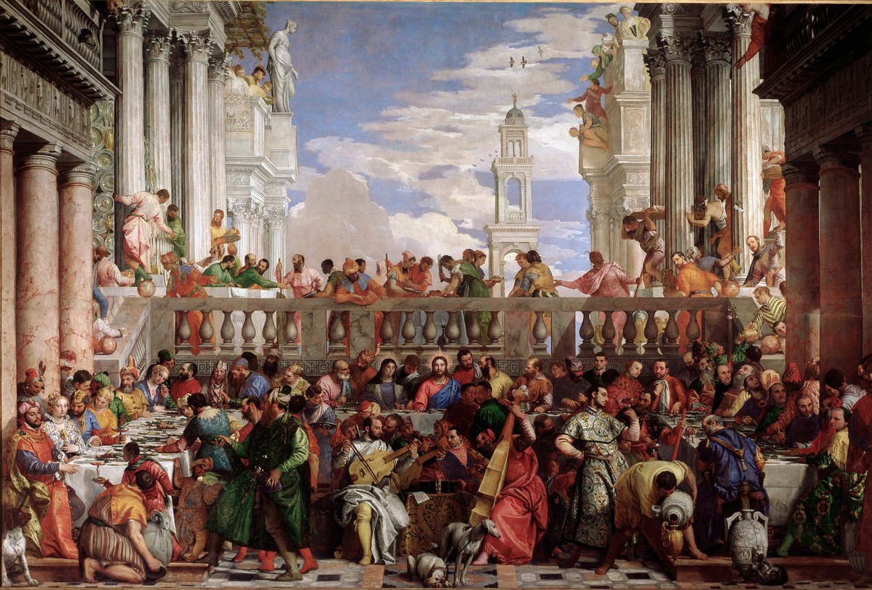 Miracle of the Transformation of Water into Wine (Detail) by Veronese
