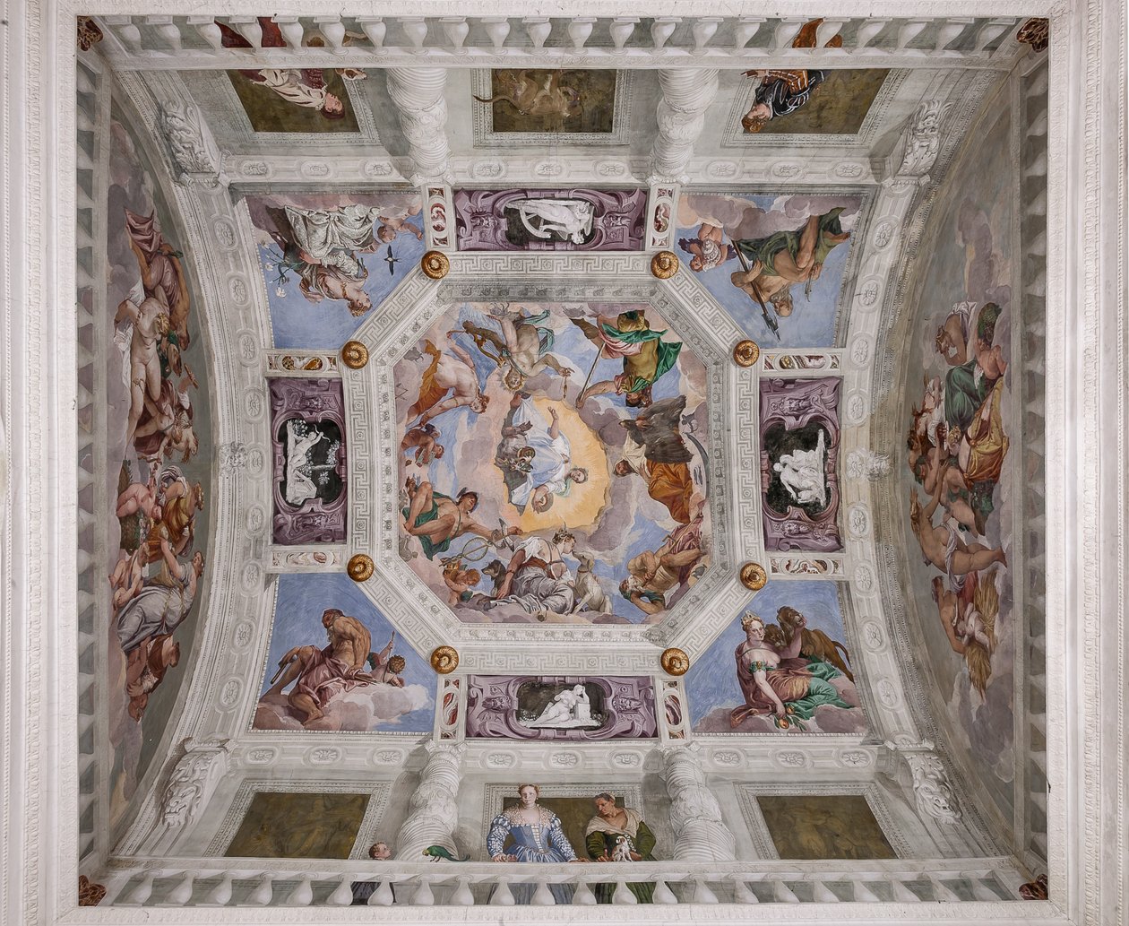 The Olympus, vault of the Hall of Olympus by Veronese