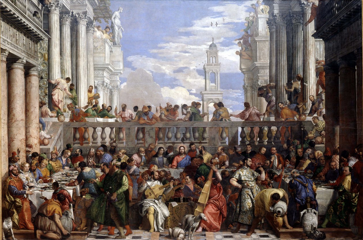 The Wedding at Cana (Miracle of the transformation of water into wine) by Veronese by Veronese