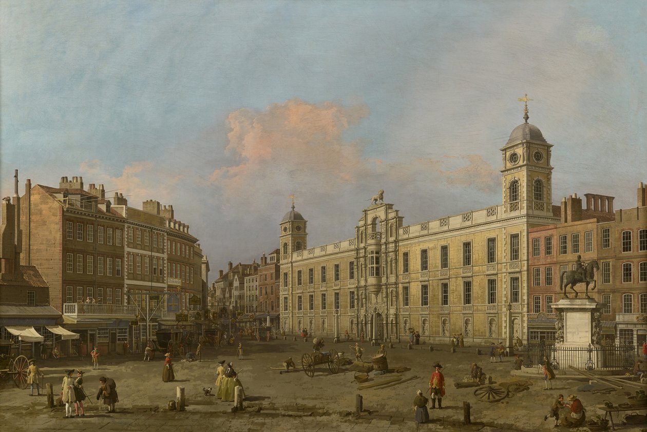 London, a View of Northumberland House, Looking Eastward by Canaletto