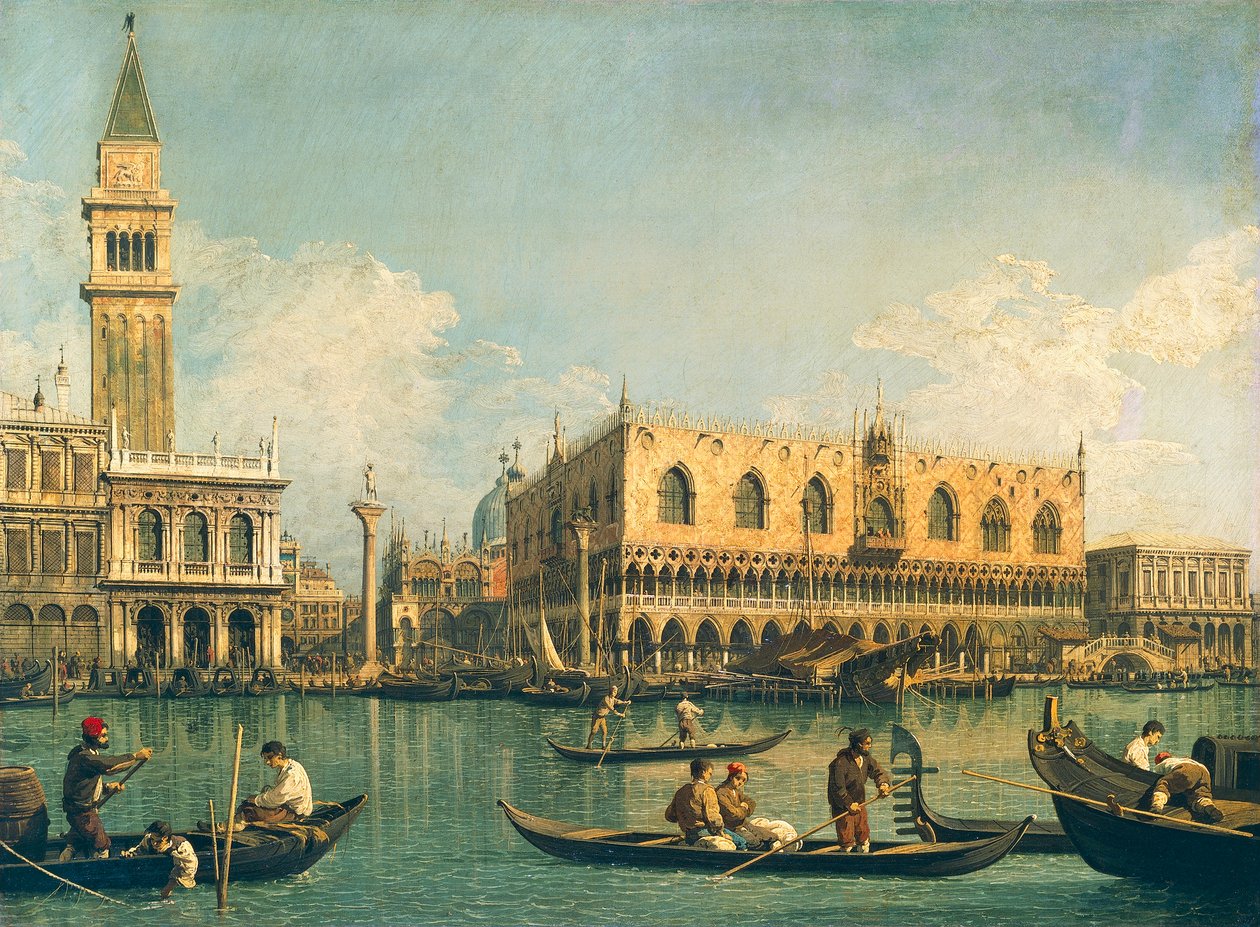 The Molo from Bacino di San Marco on Ascension Day by (1697 1768) Canaletto