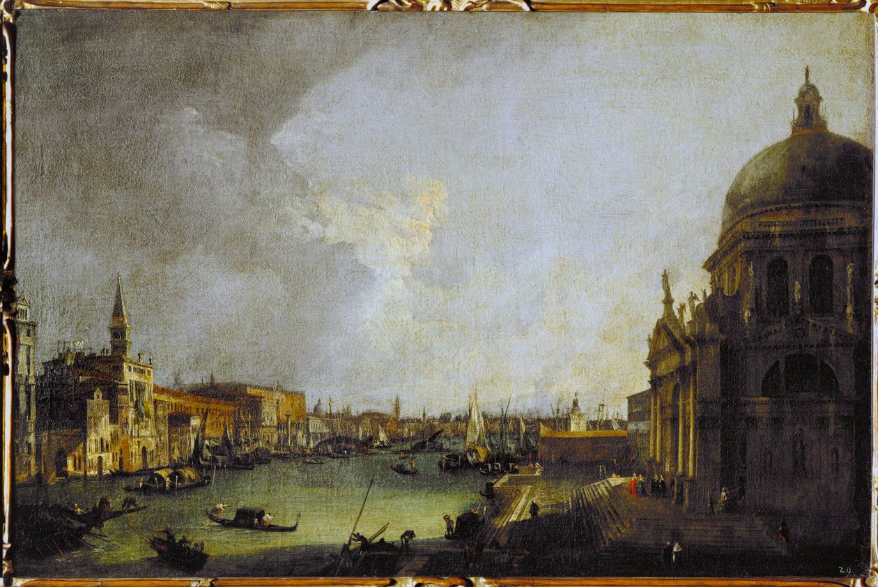 The Estuary of the Canal Grande, Venice by (1697-1768) Canaletto