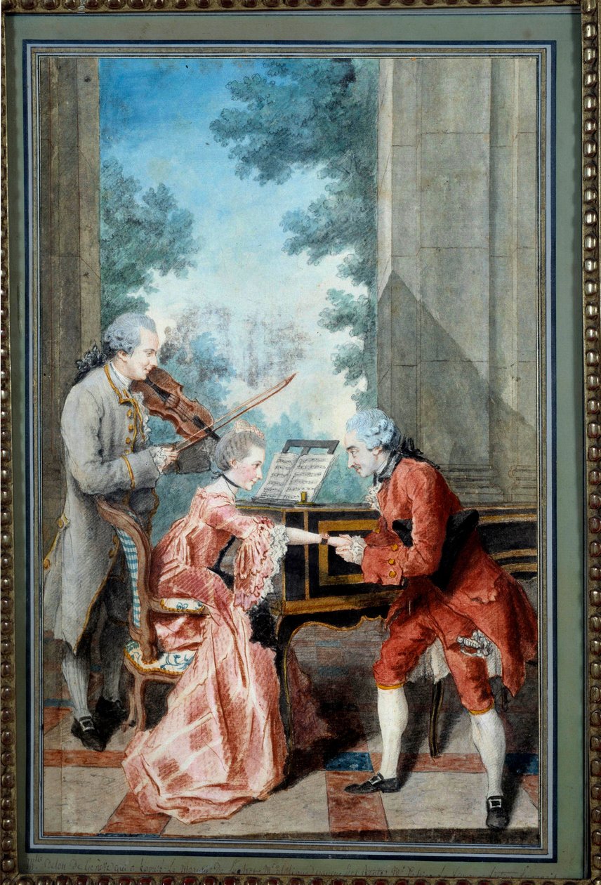 A Gentleman Pays Tribute to a Young Pianist by Carmontelle