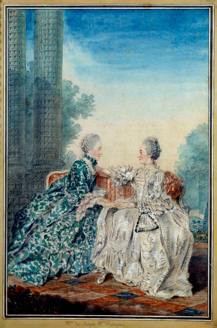 Portrait of Madame de Breget and Madame d