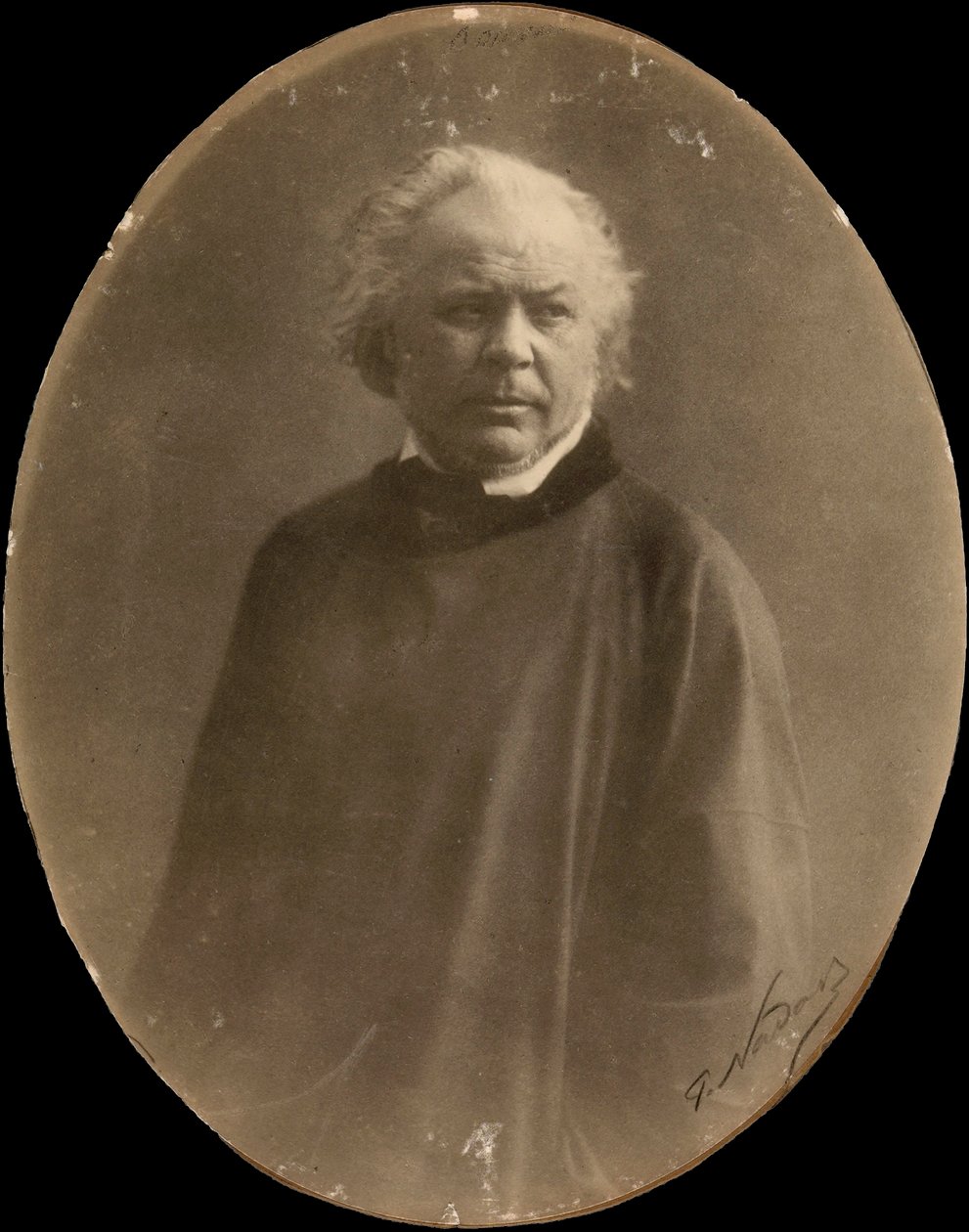 Portrait of the Painter Honoré Daumier (b/w photo) by Nadar
