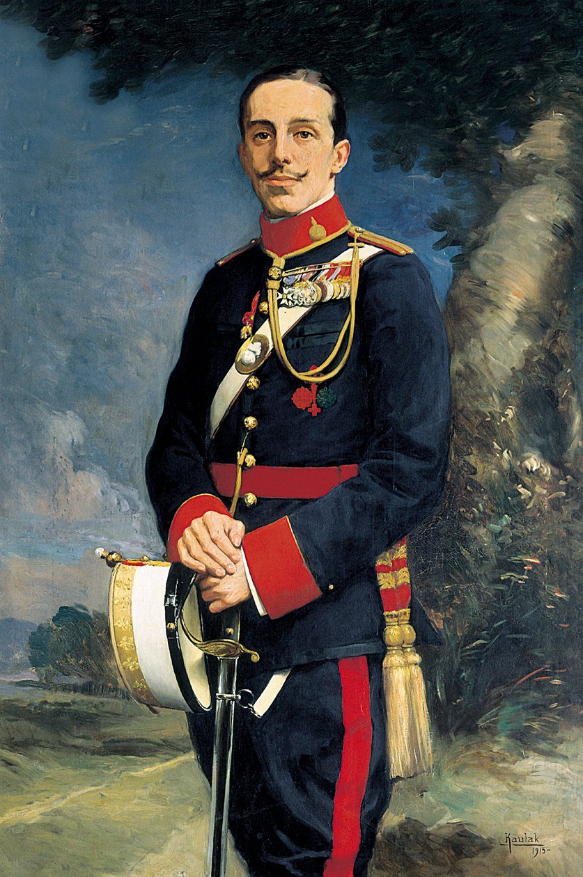 Portrait of Alfonso XIII, King of Spain by Kaulak
