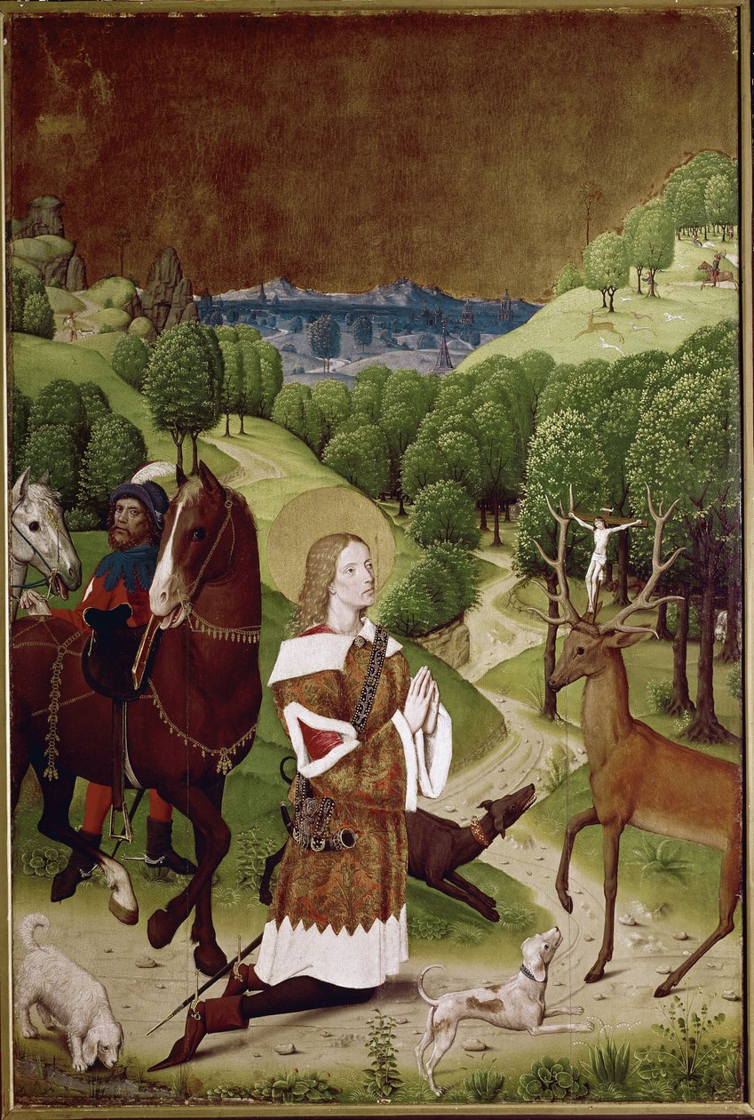 St Hubert Conversion by (active c.1463 c.1490) Master of Wilten