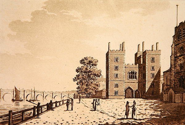 View of Lambeth Palace, c.1800 by (after) English School
