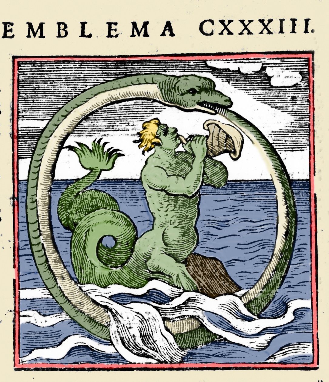 A Triton and an Ouroboros, illustration 