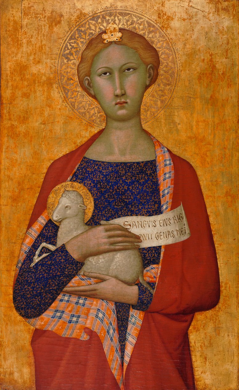 Saint Agnes by (attr. to) Master of the Straus Madonna