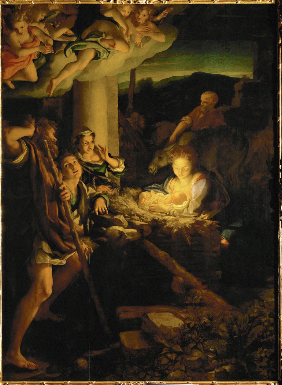 Holy Night. Adoration of the Shepherds by (c.1489-1534) Correggio