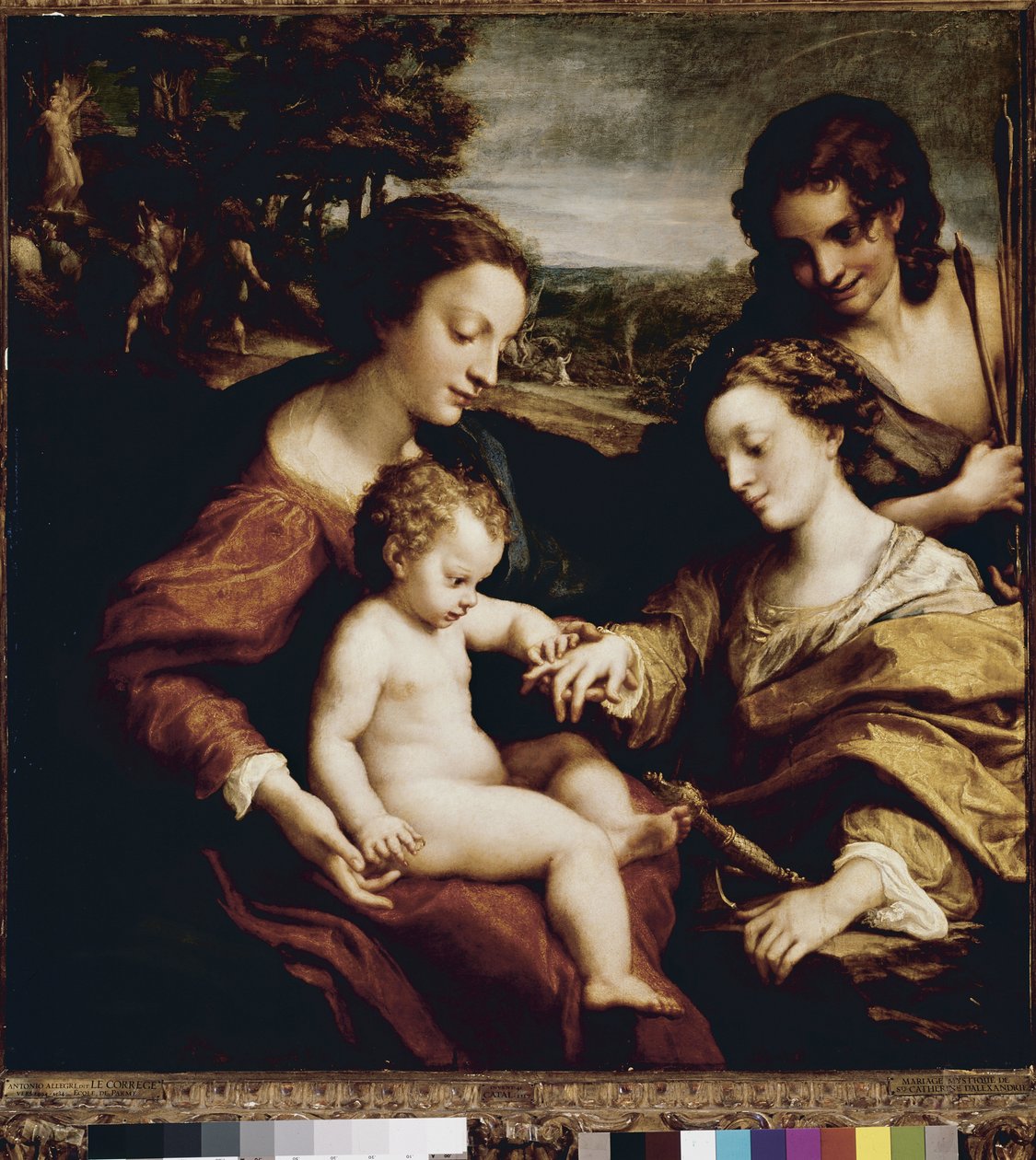 The Mystic Marriage of Saint Catherine by (c.1489 1534) Correggio