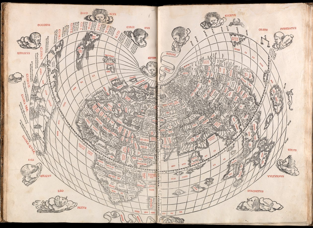Claudii Ptholemaei Alexandrini Liber Geographiae cum Tabulis et Universali Figura et cum Additione Locorum Quae a Recentioribus Reperta Sunt Diligenti Cura Emendatus et Impressus by (c.90 168)(after) Ptolemy