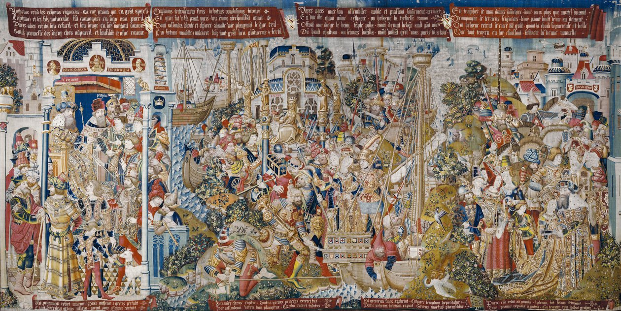The Trojan War: The Rape of Helen, c.1470 by (fl.1450 75) Master of Coetivy