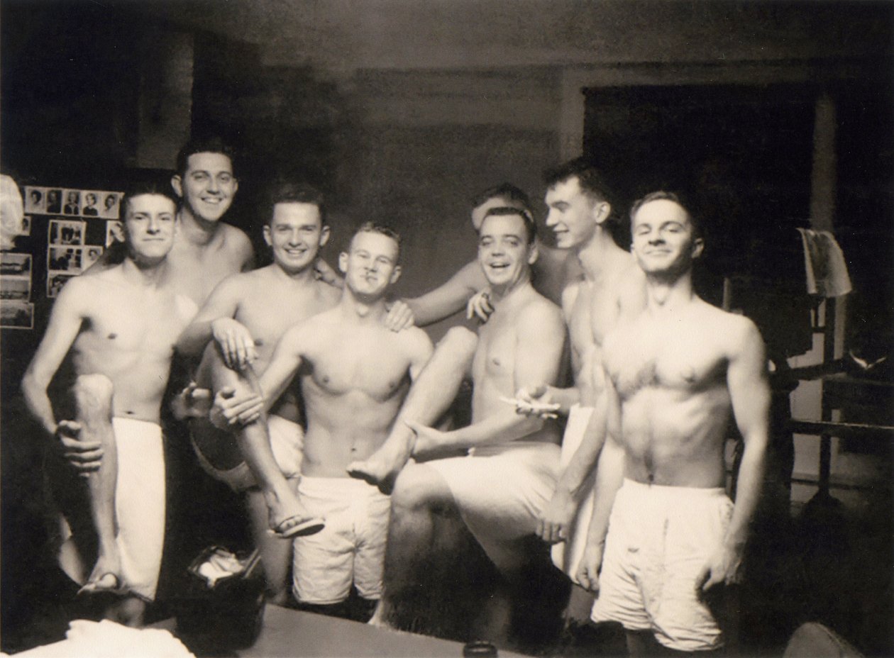 American Soldiers in the Changing Room by Unknown