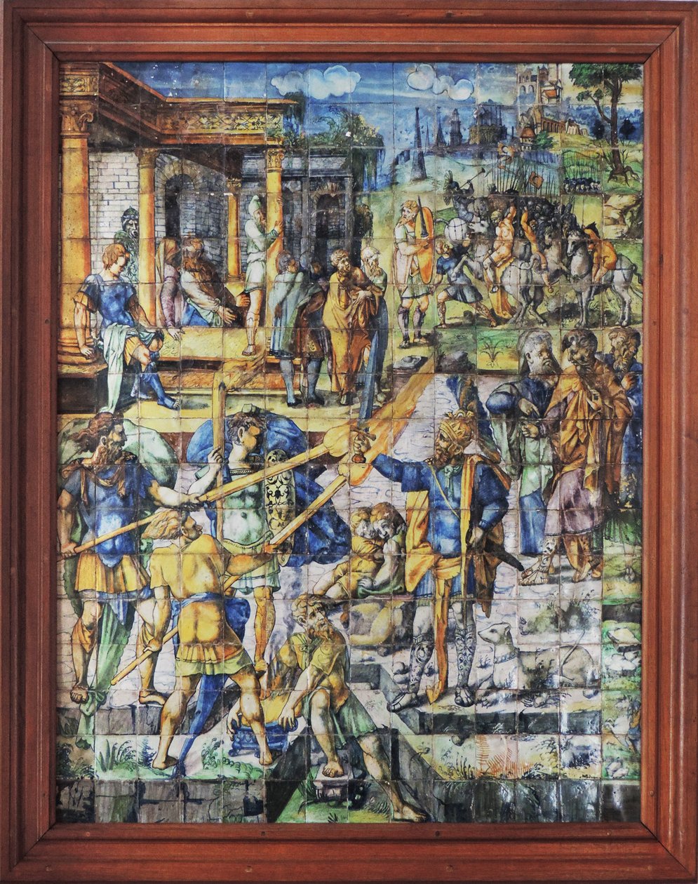 Tiled Scene, Chateau de Chantilly by Unknown