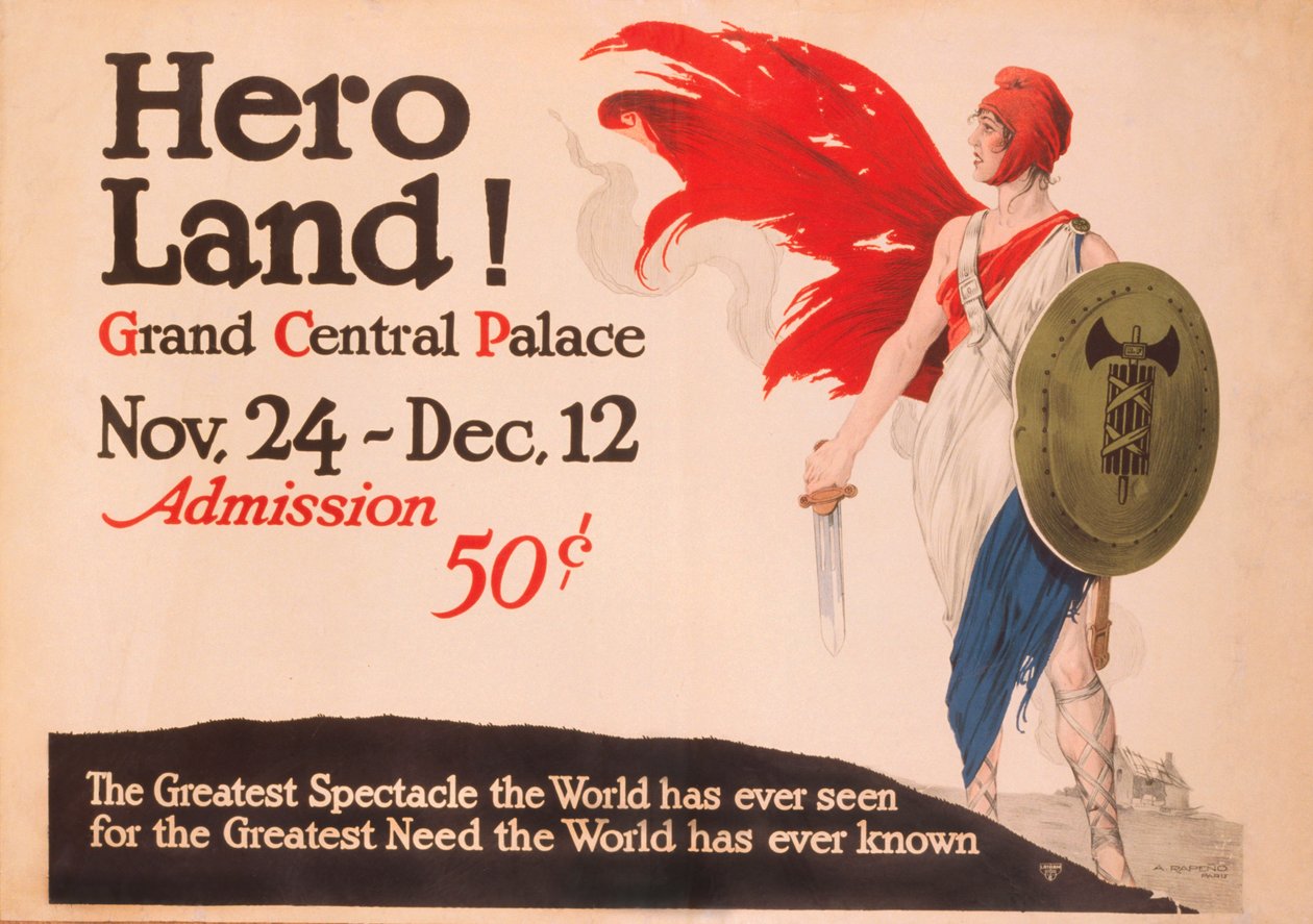 French Hero Land Poster by Unknown