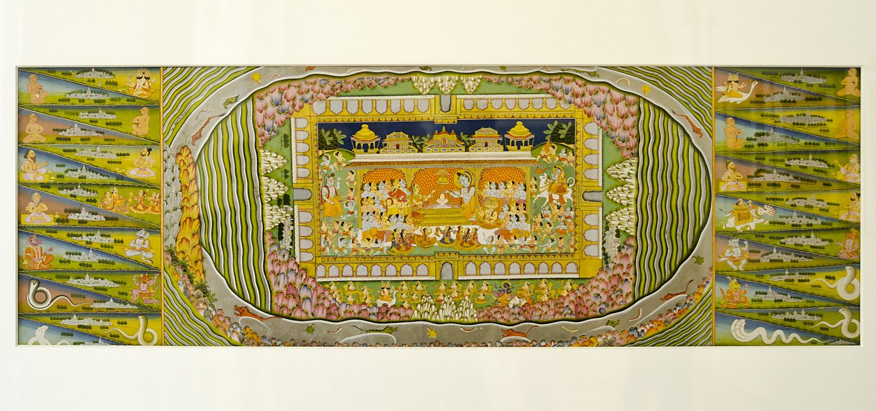 Marwar Painting: Mandalas of Shiva, Mehrangarh Fort Palace Museum, Jodhpur, Rajasthan, India by Unknown