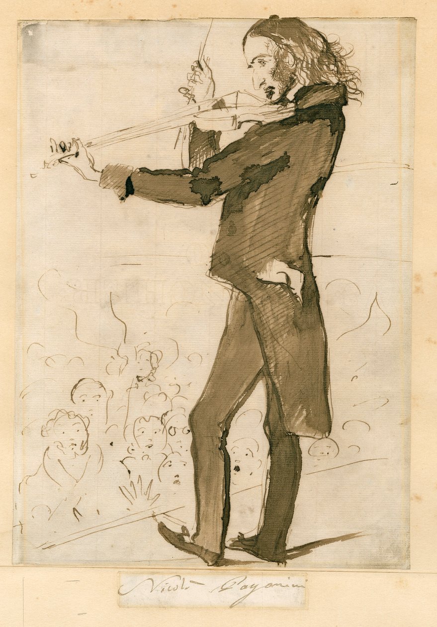Niccolo Paganini - Portrait by Unknown