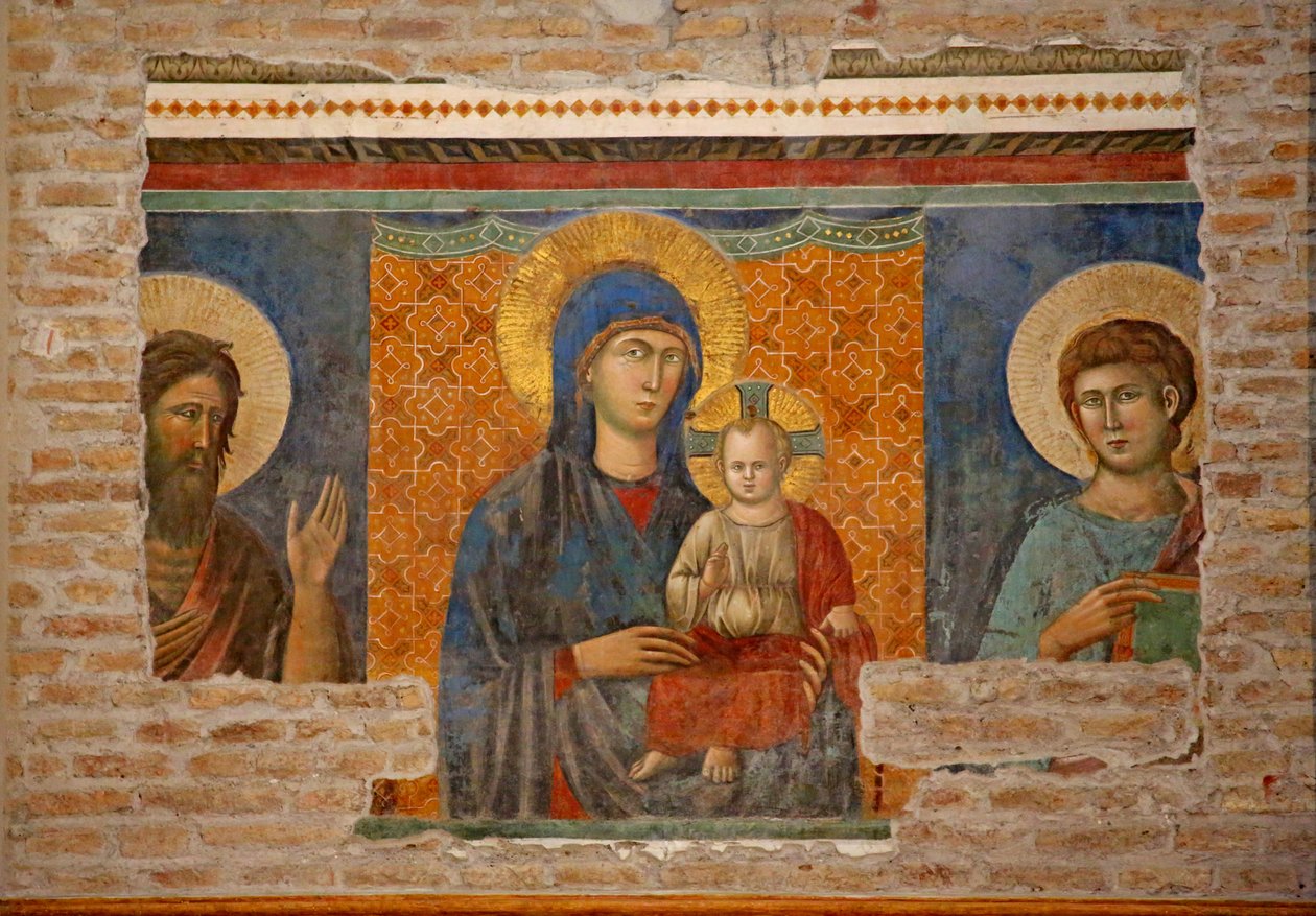 The Virgin & Child with St John the Baptist and St John, in the Chapel of Saint Pasqual Baylon by Unknown