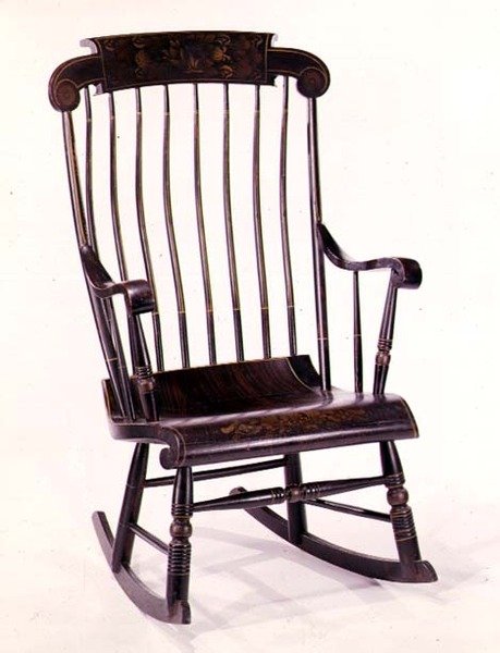 Boston rocker, 1832 by American School