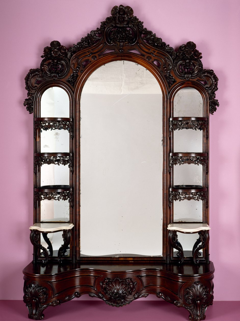 Etagere, part of a parlour set, from the shop of John Henry Belter (1804-65), 1855 by American School