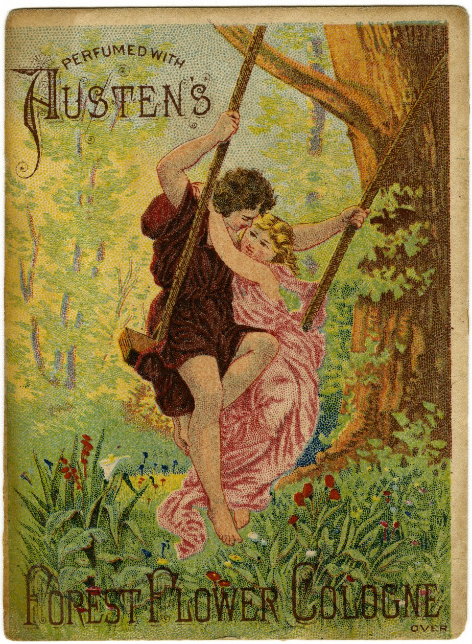 Perfumed with Austens Forest Flower Cologne; S.B, Cooper, Dealer in Drugs? [trade card recto] by American School
