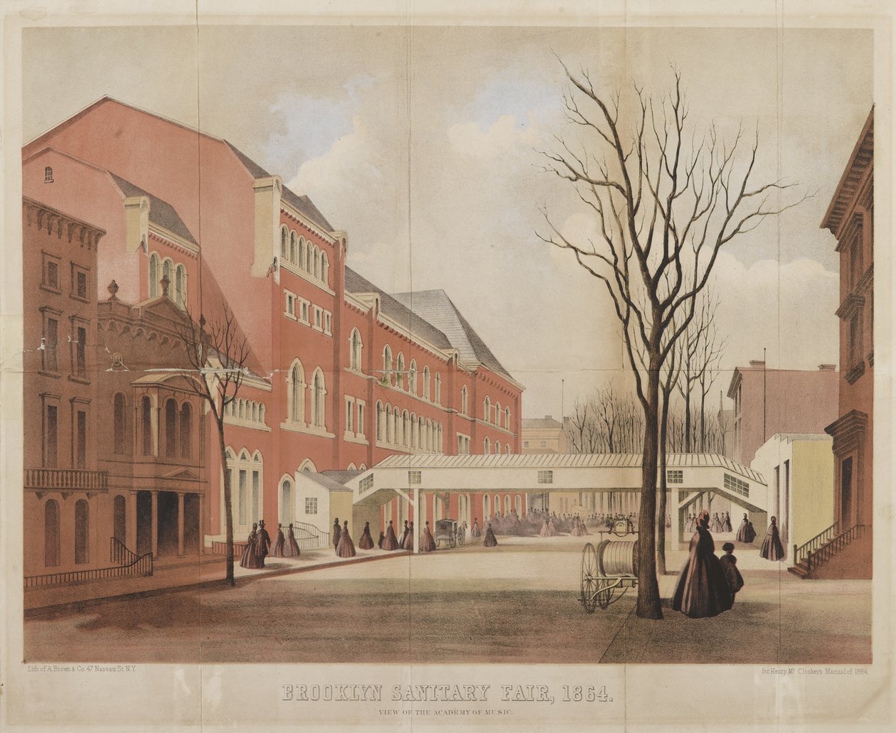 View of the Academy of Music, Brooklyn Sanitary Fair, 1864 by American School