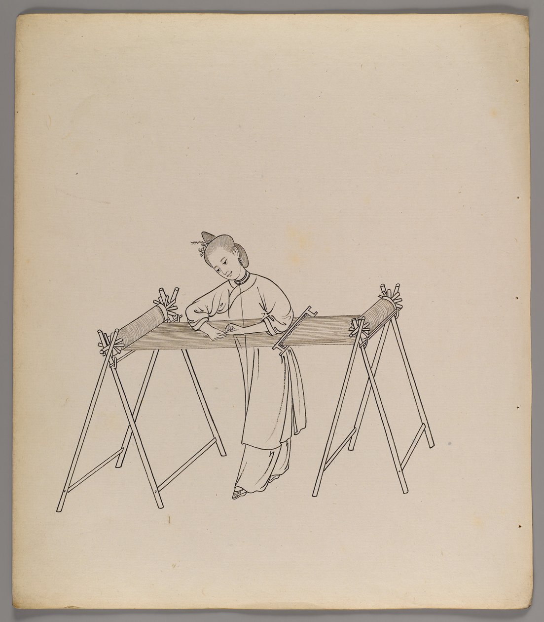 Album of separate leaves: Silk Cultivation and Production by Chinese School