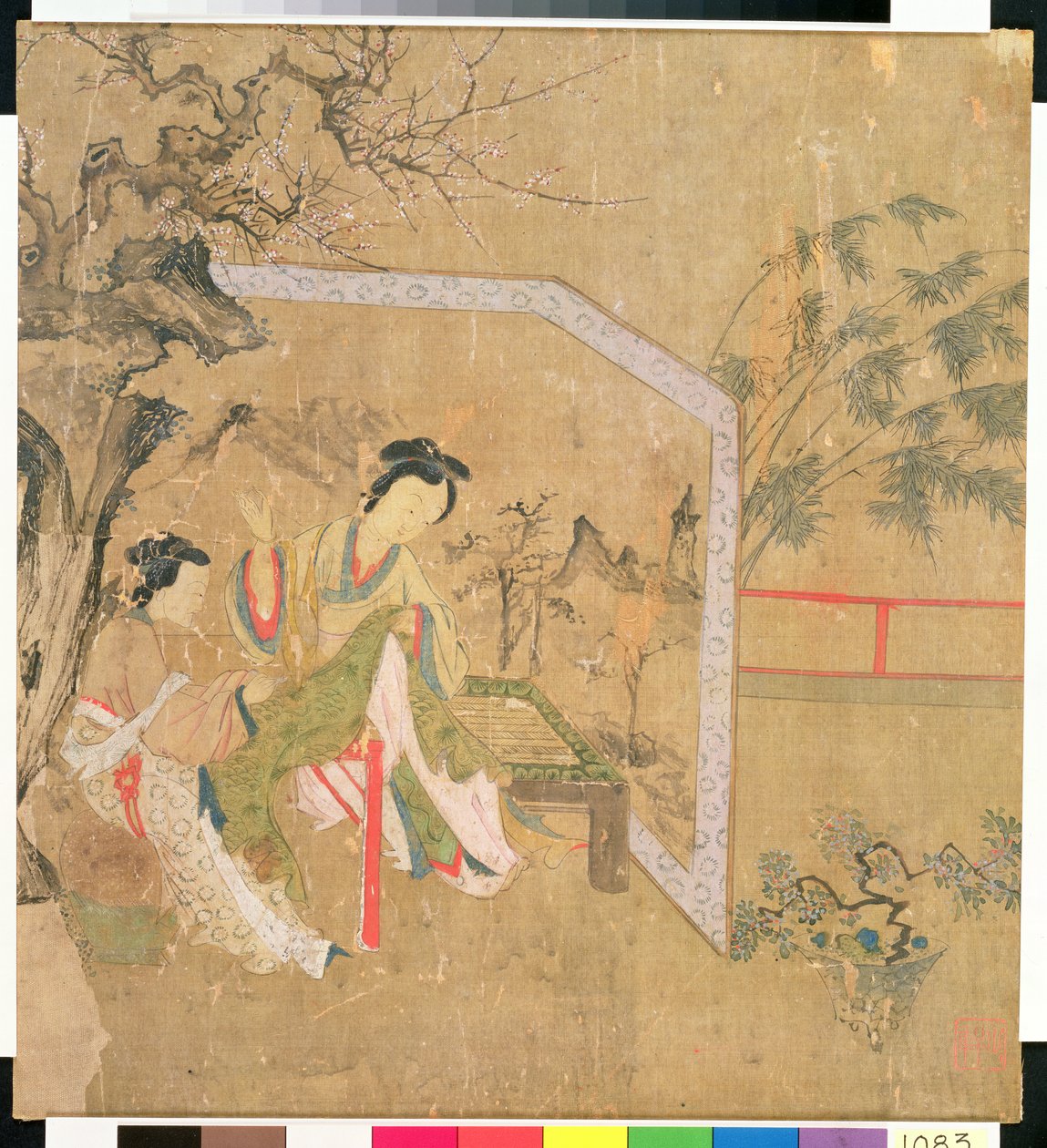 Women Sewing by Chinese School