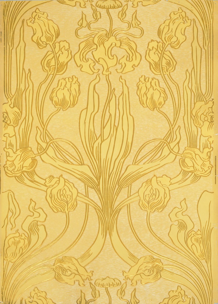 Embossed Wallpaper by English School
