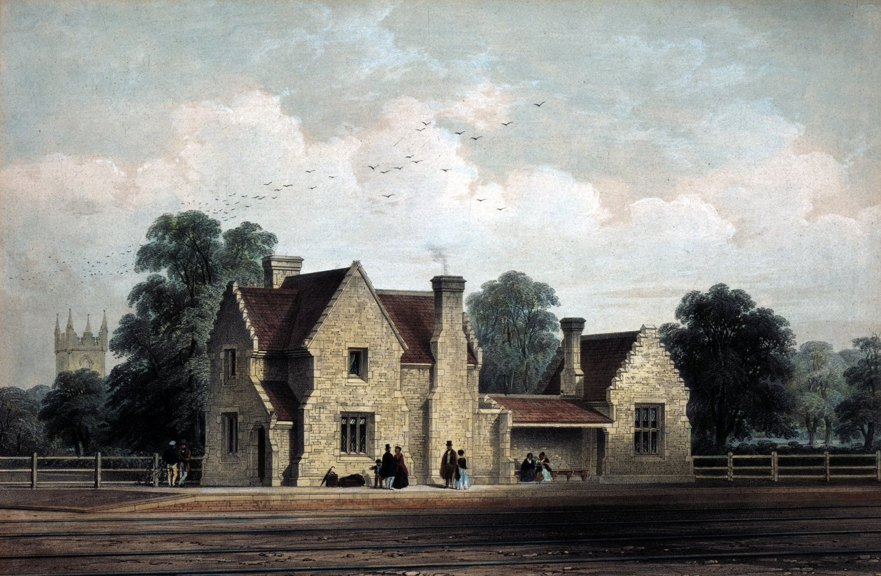 Shoreditch Great Eastern Metropolitan Station, 1864 by English School