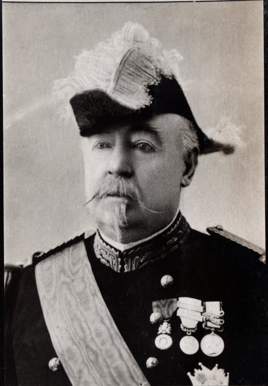Portrait of Felix Gustave Saussier, French general by French Photographer