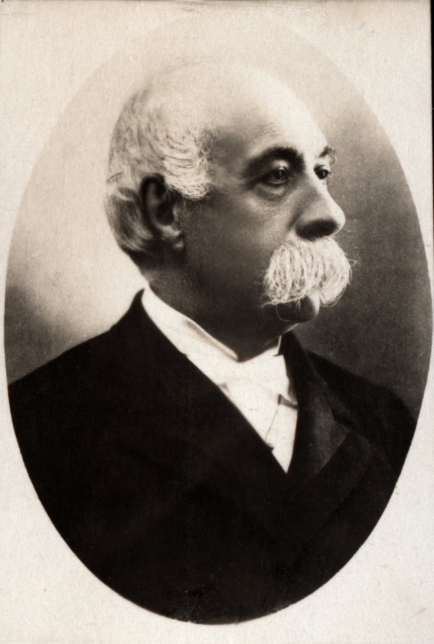 Portrait of Francesco Crispi, Italian politician by French Photographer