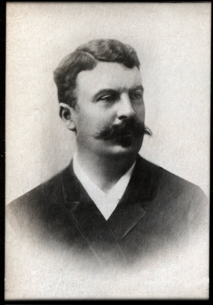 Portrait of Guy de Maupassant by French Photographer