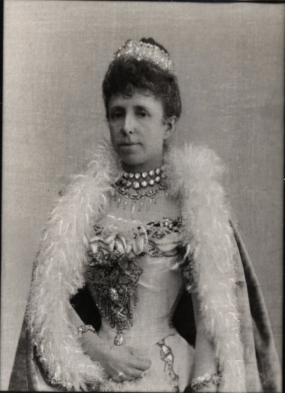 Portrait of Maria Christina of Austria, Regent Queen of Spain by French Photographer