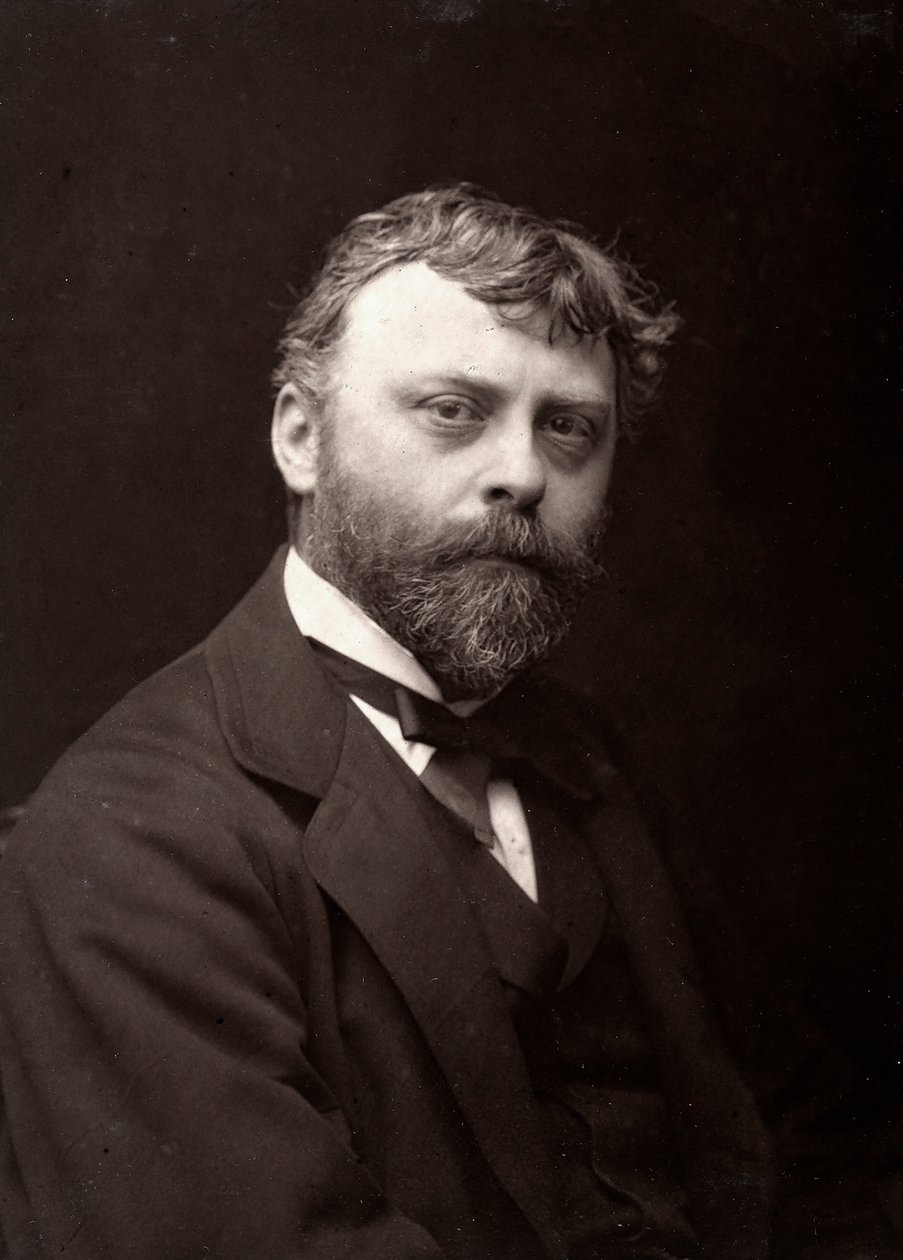 The Artist Paul-Louis Delance Portrayed on the Occasion of the Salon of Paris by French Photographer